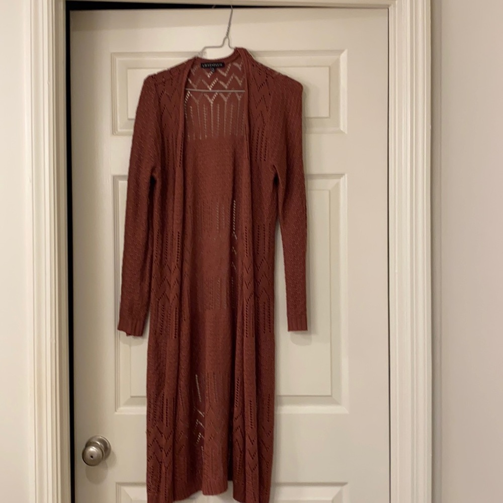 Long light weight sweater jacket